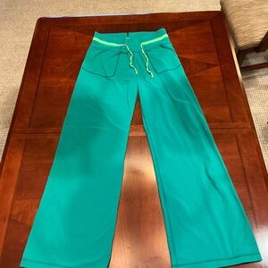 Lululemon Green Wide-Leg Pants